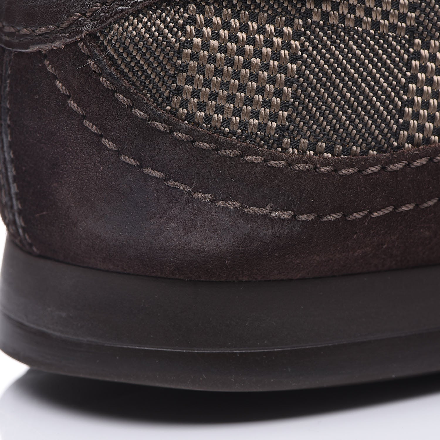 Louis Vuitton Suede Damier Ebene Sneakers 8.5 Brown 15 of 15