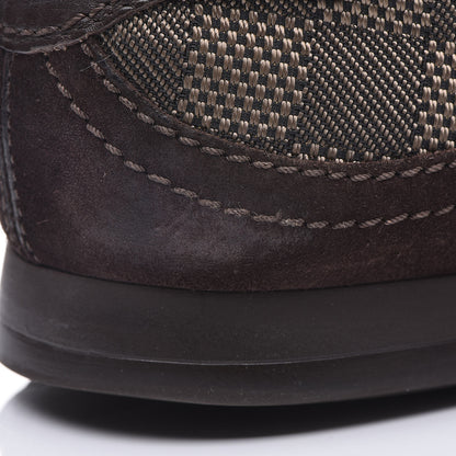 Louis Vuitton Suede Damier Ebene Sneakers 8.5 Brown 15 of 15