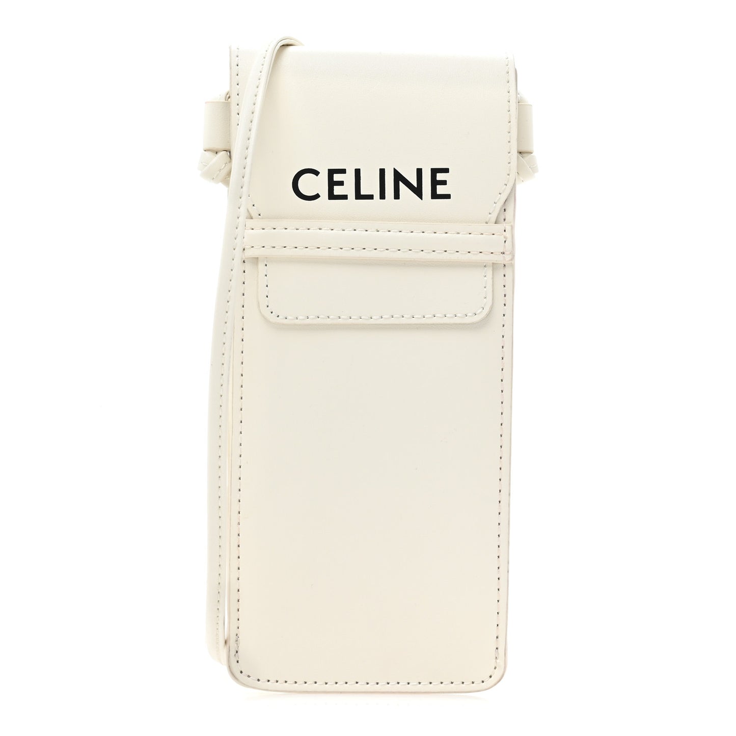 Smooth Calfskin Sunglasses Pouch White