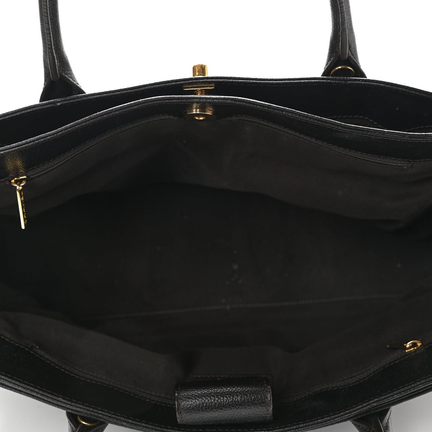 Chanel Calfskin Cerf Executive Shopper Tote Black 5 of 16