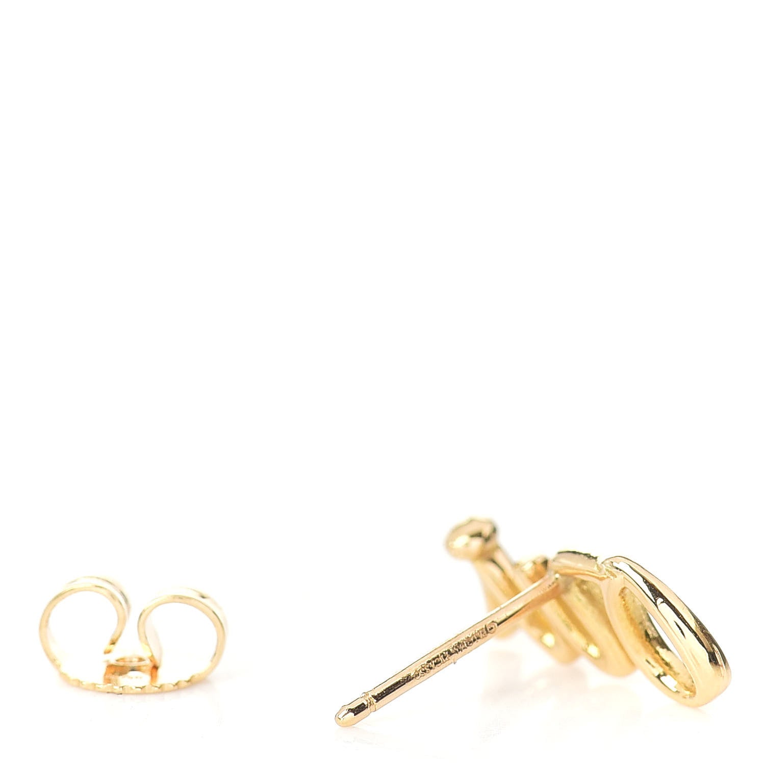 Tiffany 18K Yellow Gold Graffiti Oui Single Earring 3 of 4