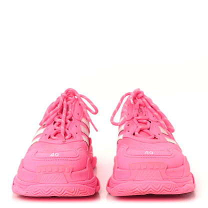 Balenciaga x ADIDAS Fabric Mesh Womens Triple S Sneakers 40 Pink 3 of 8