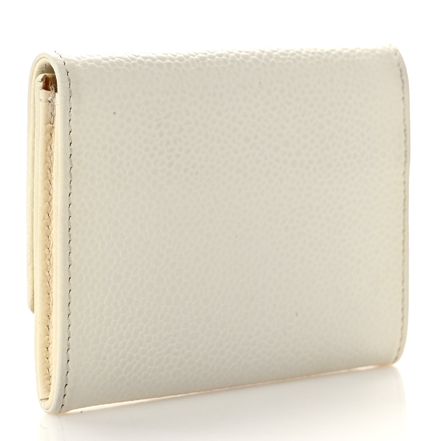 Chanel Caviar Timeless CC Card Holder White 3 of 12
