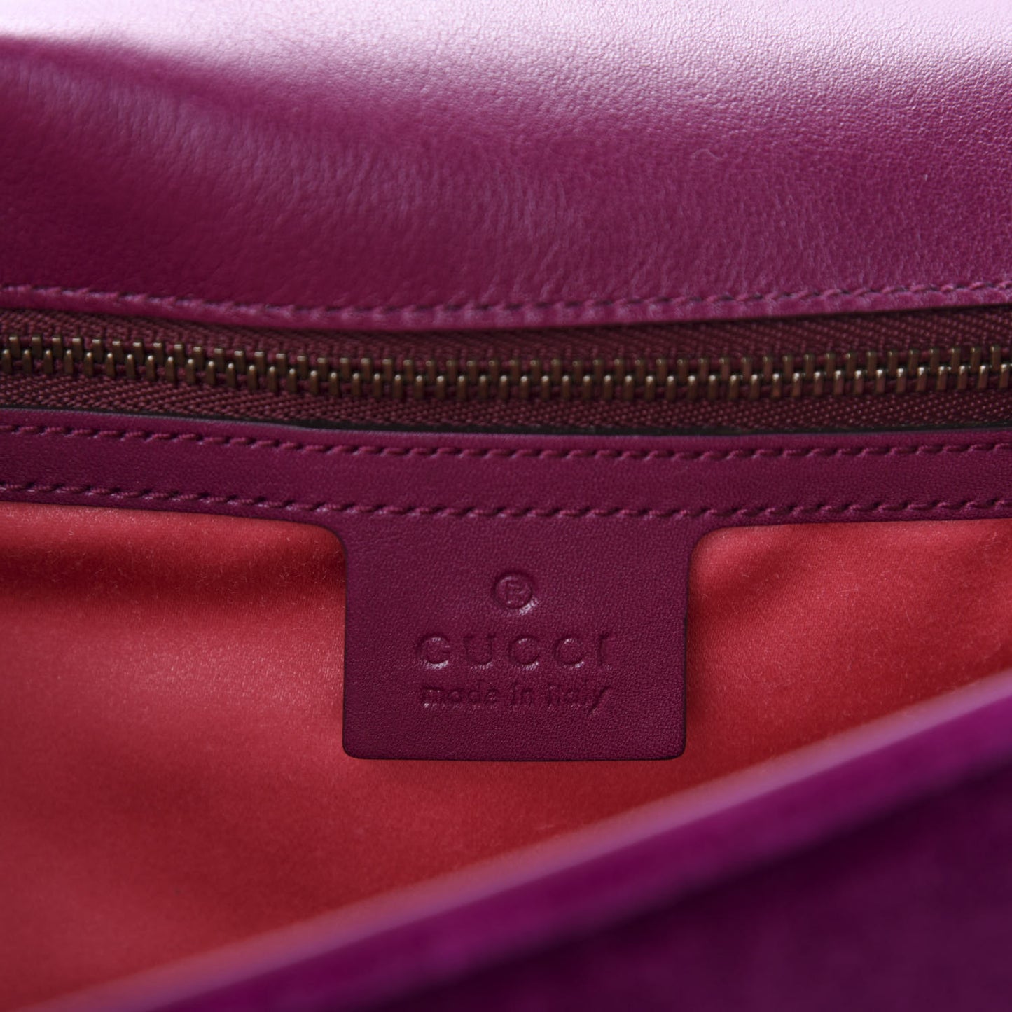 Velvet Matelasse Loved Embroidered Medium GG Marmont Shoulder Bag Fuchsia Violet Cyclamen