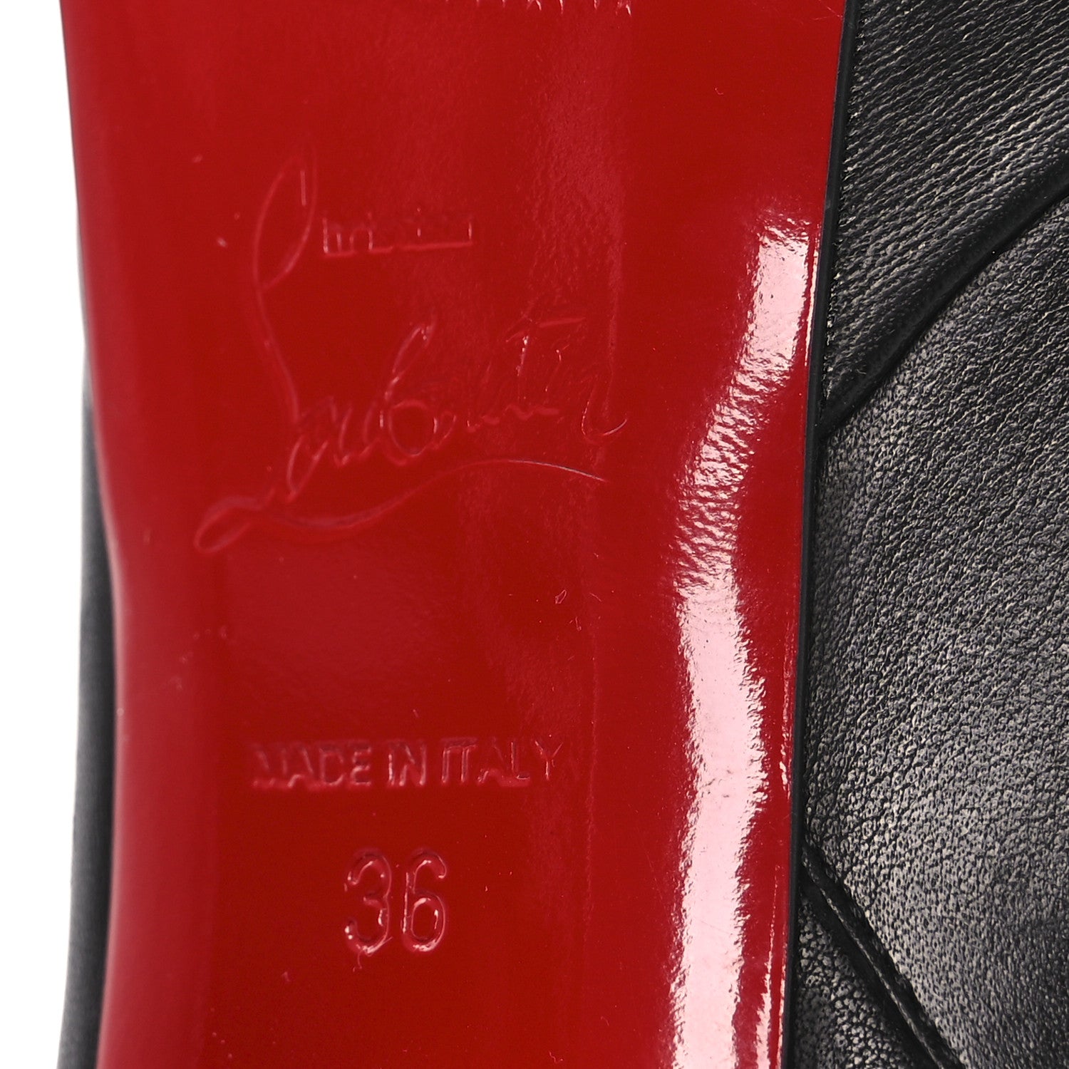 Christian Louboutin Calfskin Bibi Botta 120 Knee High Boots 36 Black 9 of 16