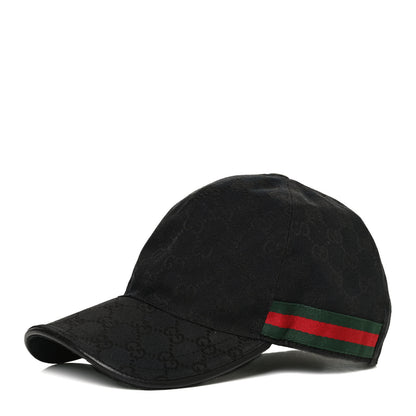 Gucci Monogram Web Baseball Hat L Black 1 of 7