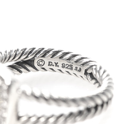 David Yurman Sterling Silver Diamond Black Onyx 7mm Petite Albion Ring 55 7.25 5 of 6