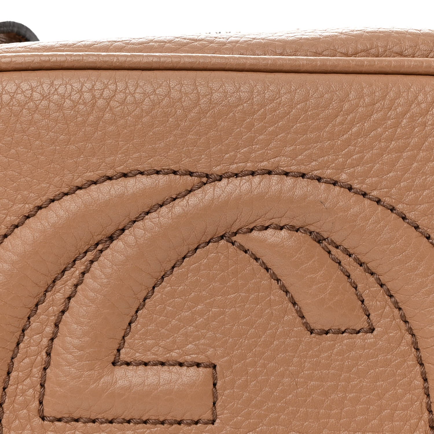 Gucci Pebbled Calfskin Small Soho Disco Bag Camelia 8 of 12