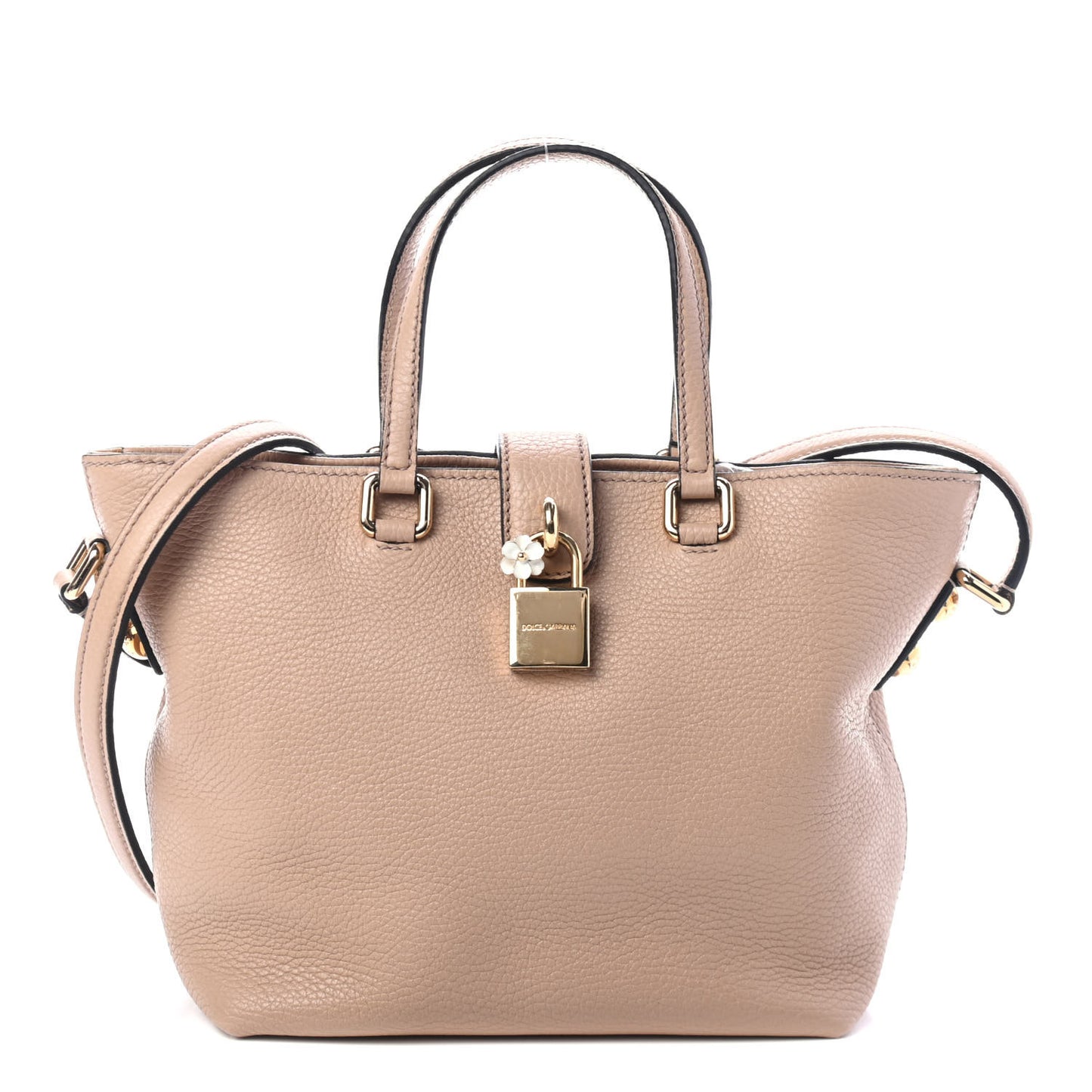 Pebbled Calfskin Small Tote Nude