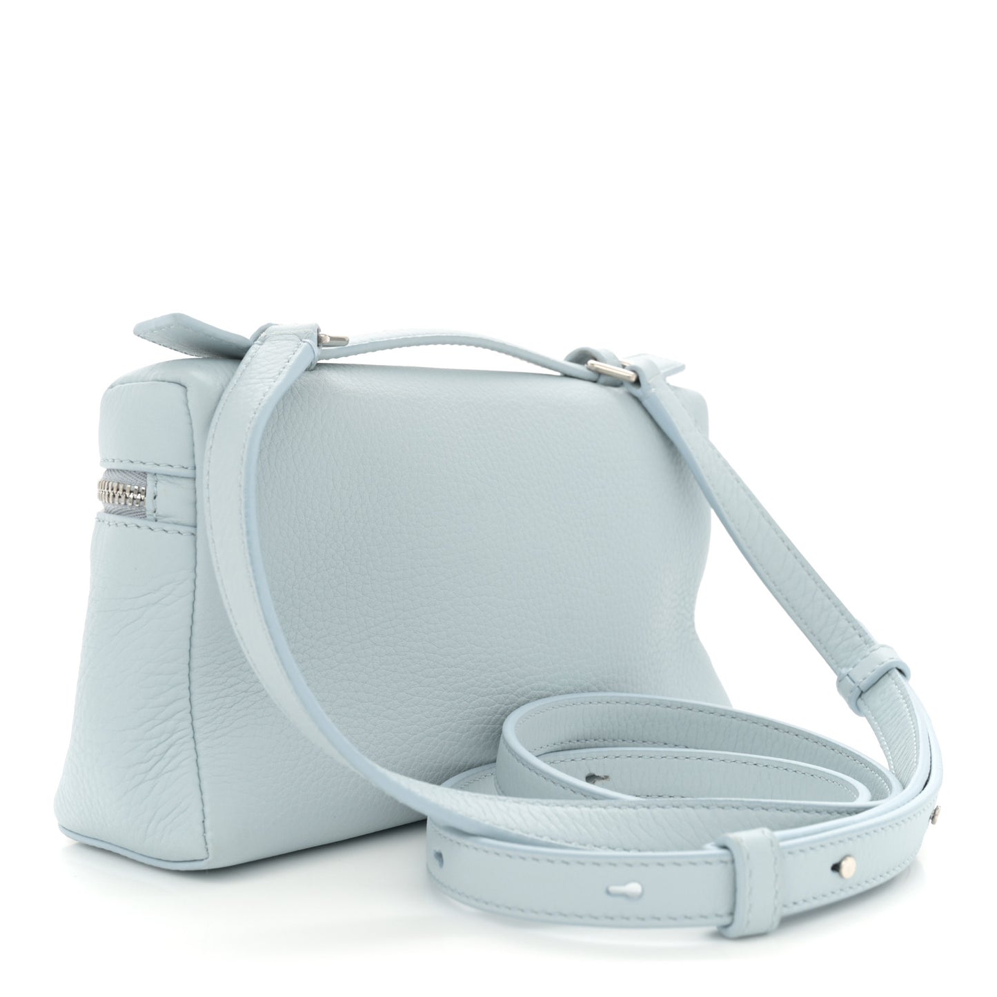 Grained Calfskin L19 Extra Pocket Pouch Minty Breeze