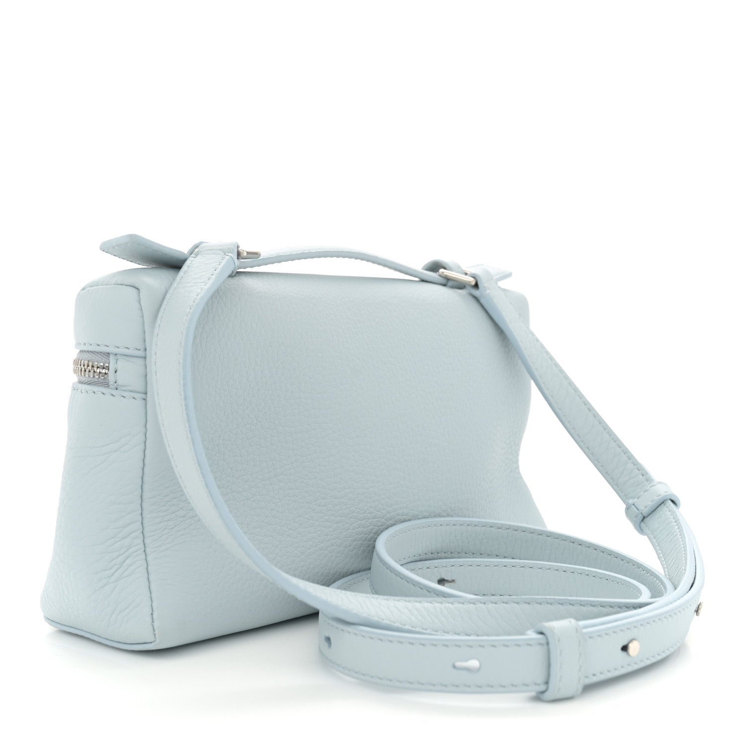 Loro Piana Grained Calfskin L19 Extra Pocket Pouch Minty Breeze 3 of 10