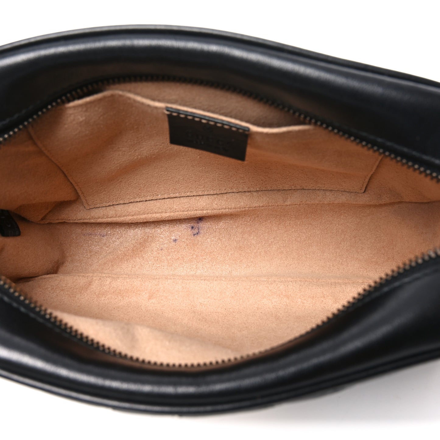 Calfskin Matelasse Small GG Marmont Chain Shoulder Bag Black