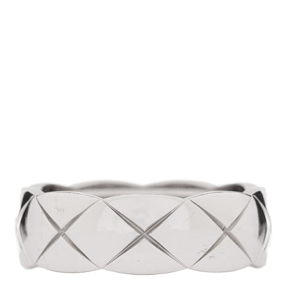 Chanel 18K White Gold Small Coco Crush Ring 56 7.75 1 of 6