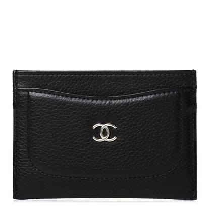 Chanel Goatskin CC Card Holder Black 1 of 7