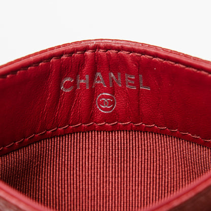 Chanel Caviar Quilted Card Holder Red 5 of 7