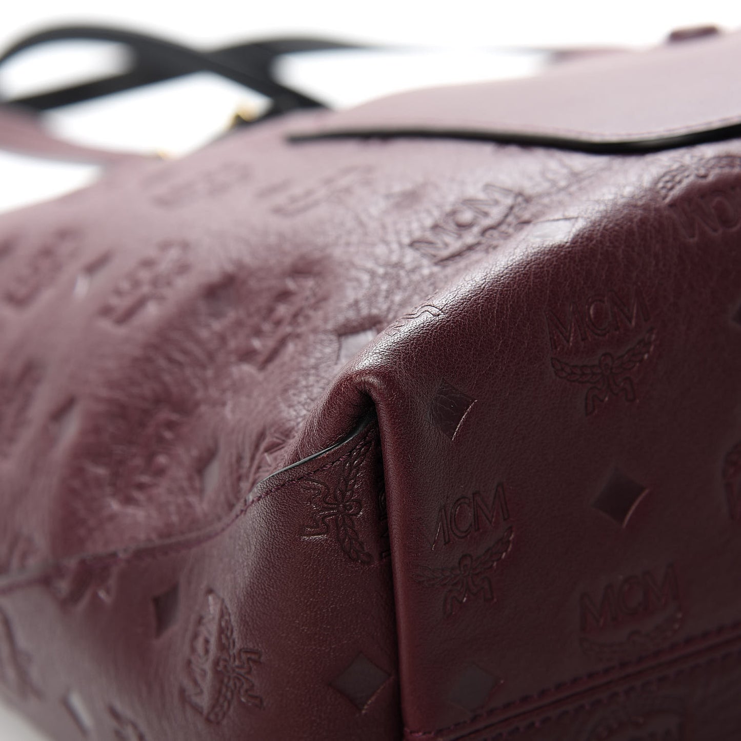 Calfskin Ottomar Monogram Medium Klara Shopper Tote Rustic Brown
