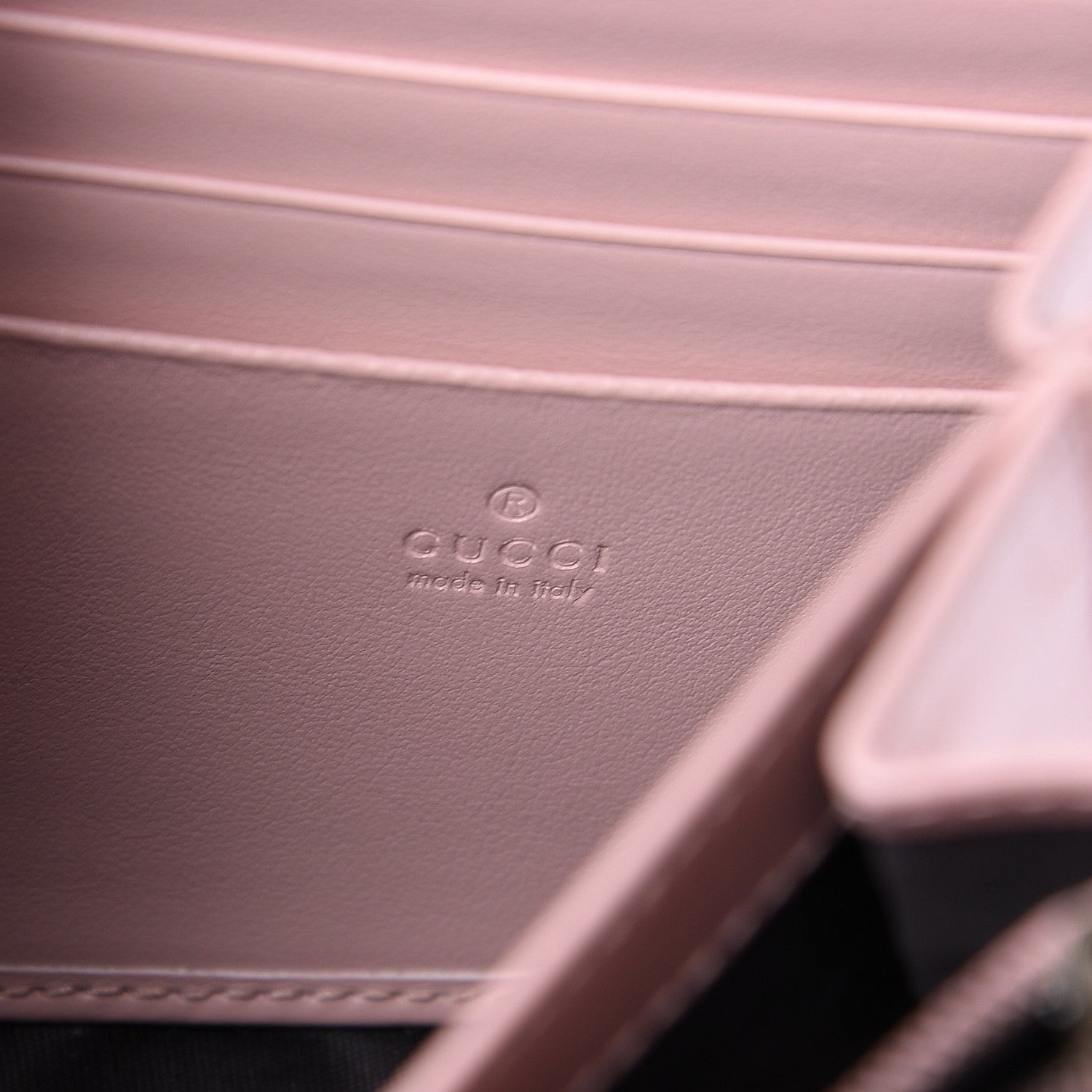 Gucci Calfskin Matelasse GG Marmont Chain Wallet Perfect Pink 6 of 14