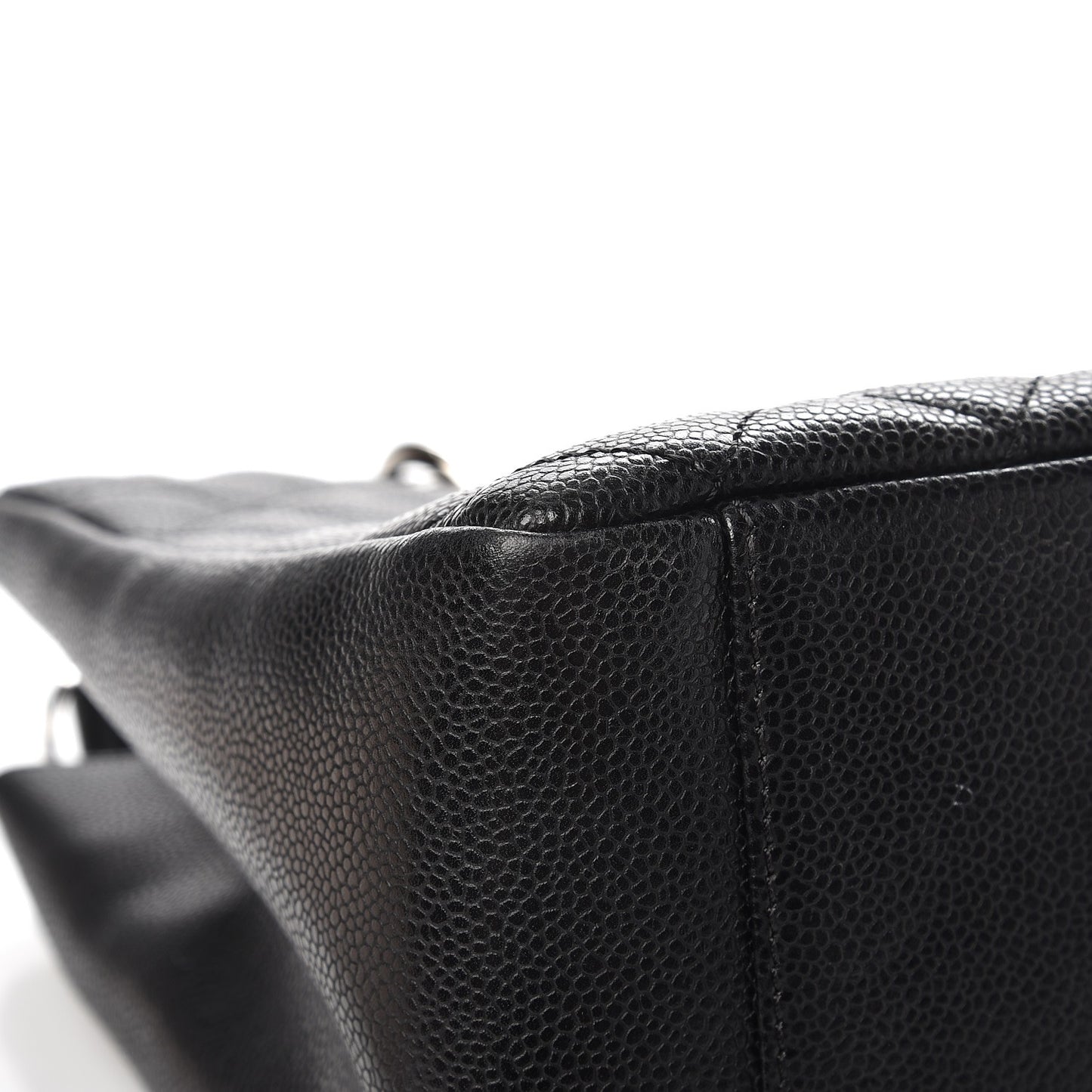 Caviar Quilted Grand Shopping Tote GST Black