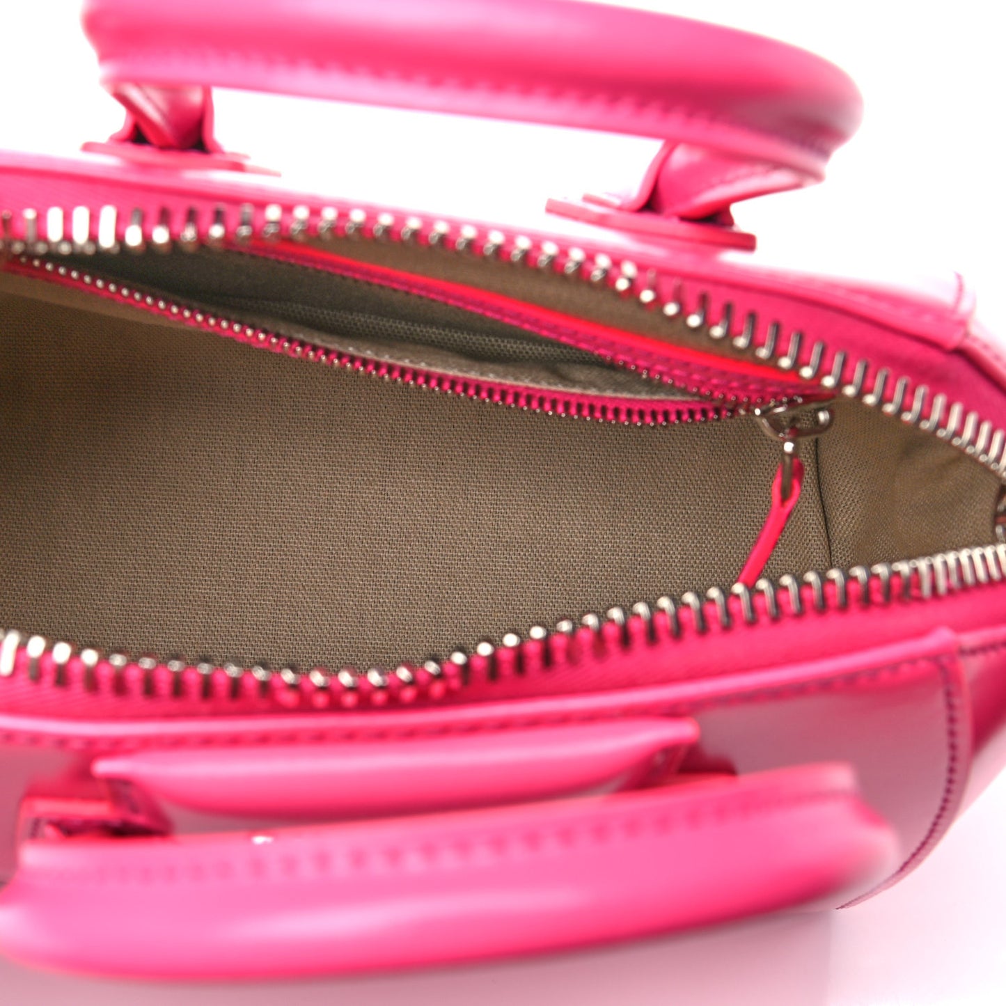 Shiny Lord Calfskin Mini Antigona Shocking Pink