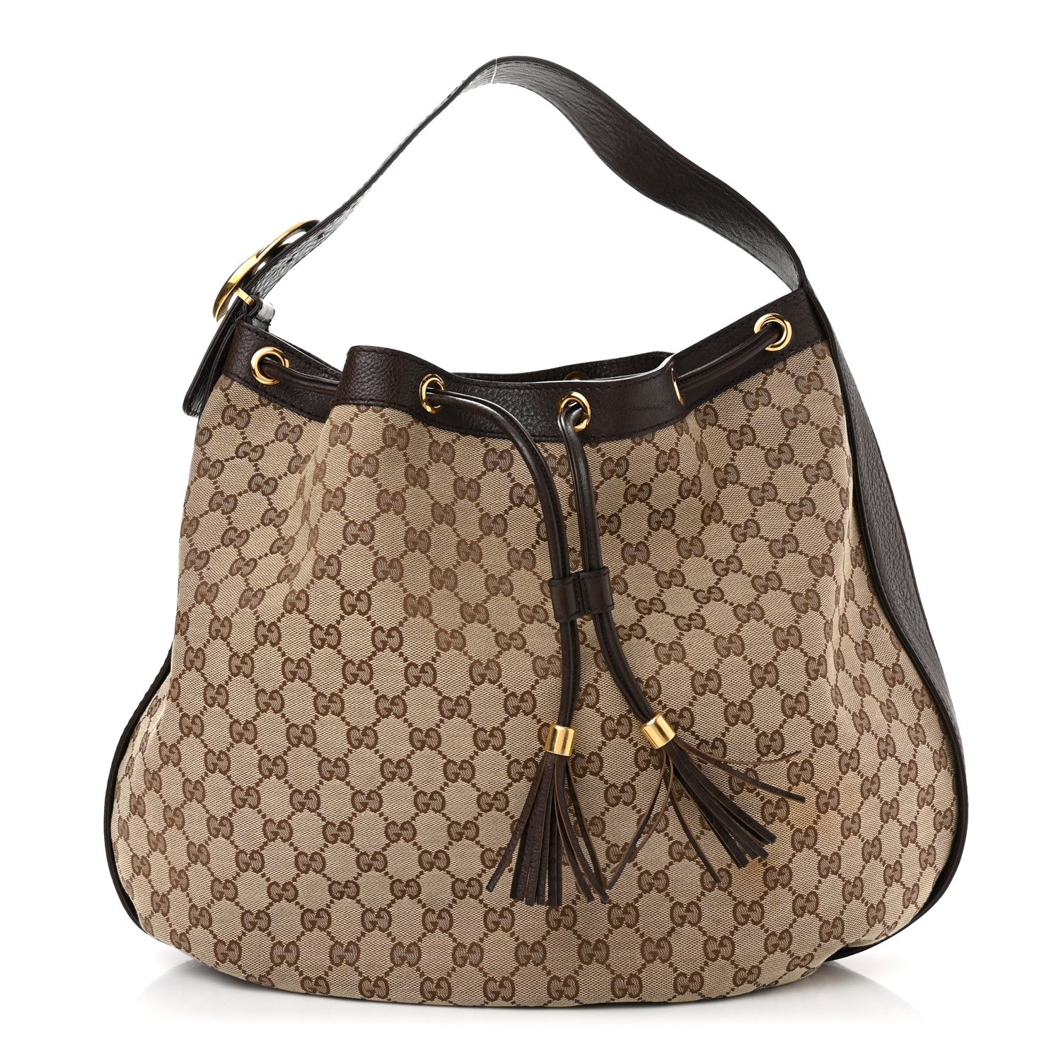 Gucci Monogram Medium Interlocking Icon Shoulder Bag Dark Brown 1 of 12
