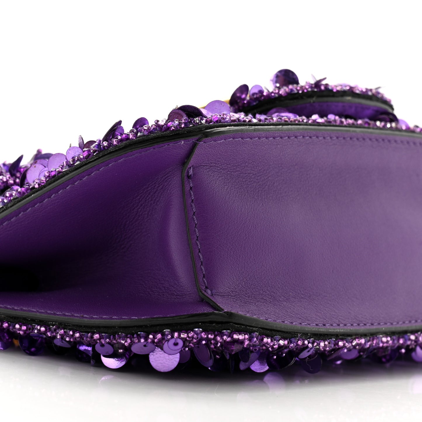 Sequin Vlogo Small Loco Shoulder Bag Purple