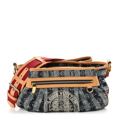 Louis Vuitton Denim Raye Porte Epaule MM 1 of 9