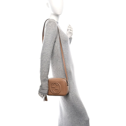 Gucci Pebbled Calfskin Small Soho Disco Bag Camelia 2 of 11