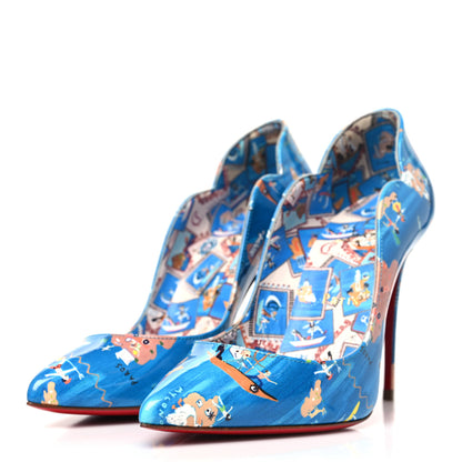 Christian Louboutin Patent Loubi Odyssey Hot Chick 100 Pumps 36 Multicolor 4 of 8