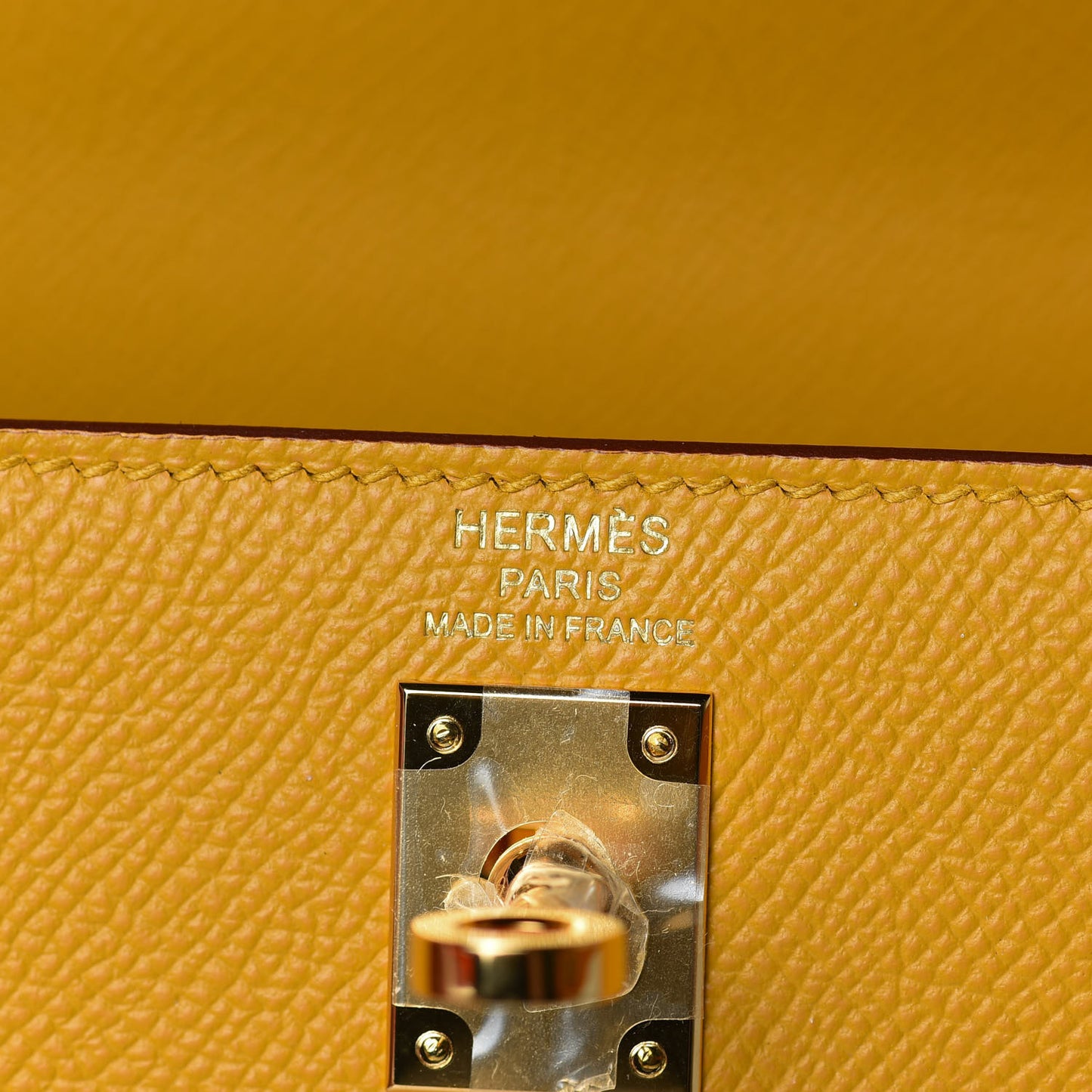 Epsom Kelly Sellier 25 Jaune Ambre
