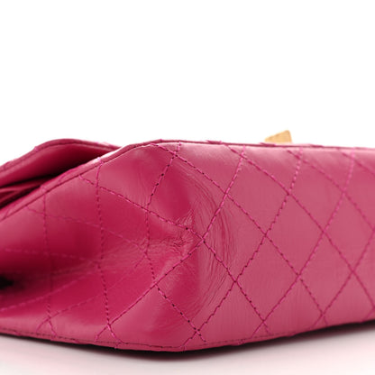 Chanel Aged Calfskin Quilted 2.55 Reissue 225 Flap Fuchsia 9 of 12