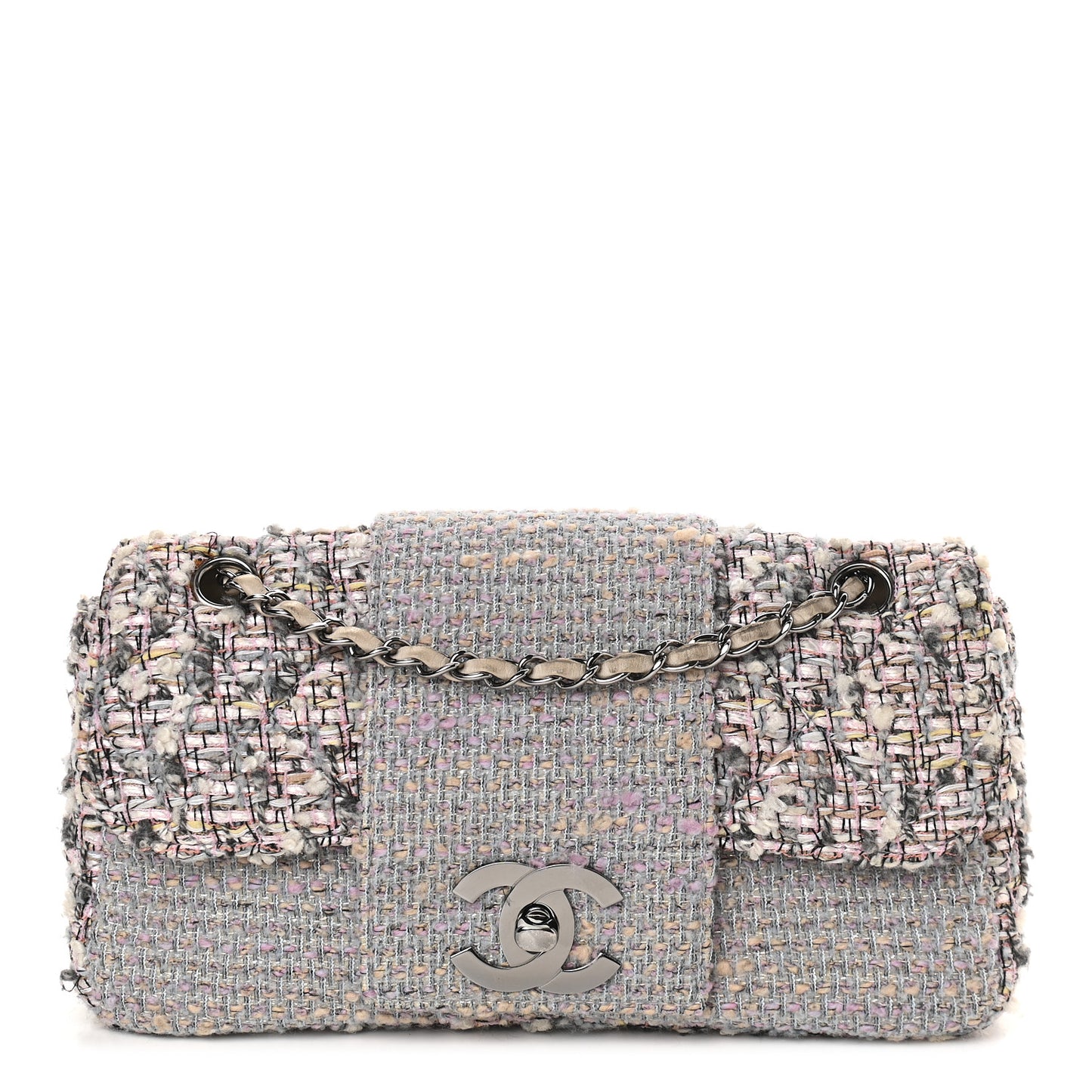 Tweed Medium Fantasy Flap Grey