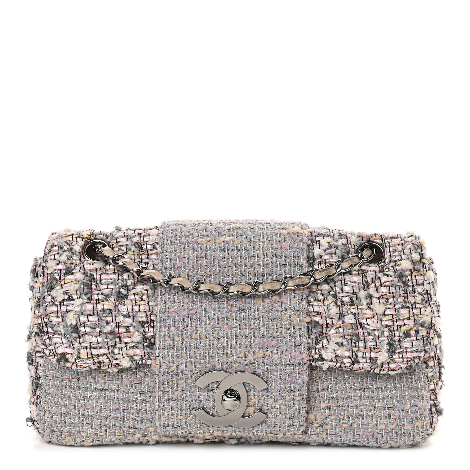 Chanel Tweed Medium Fantasy Flap Grey 1 of 11