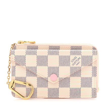 Louis Vuitton Damier Azur Recto Verso Card Holder Rose Ballerine 1 of 7