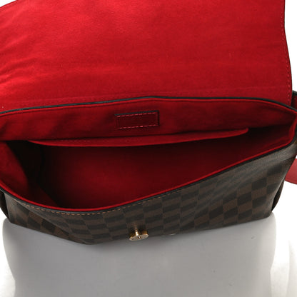 Louis Vuitton Damier Ebene Beaubourg MM Scarlet 5 of 12
