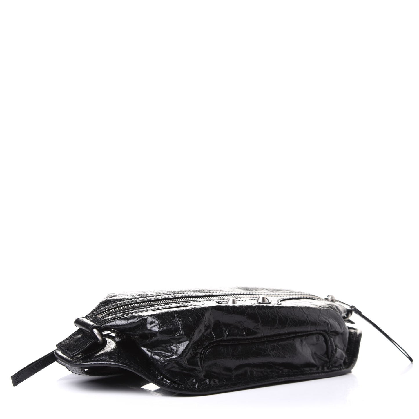 Lambskin Classic Hardware Neo Lift Hip Bag Black