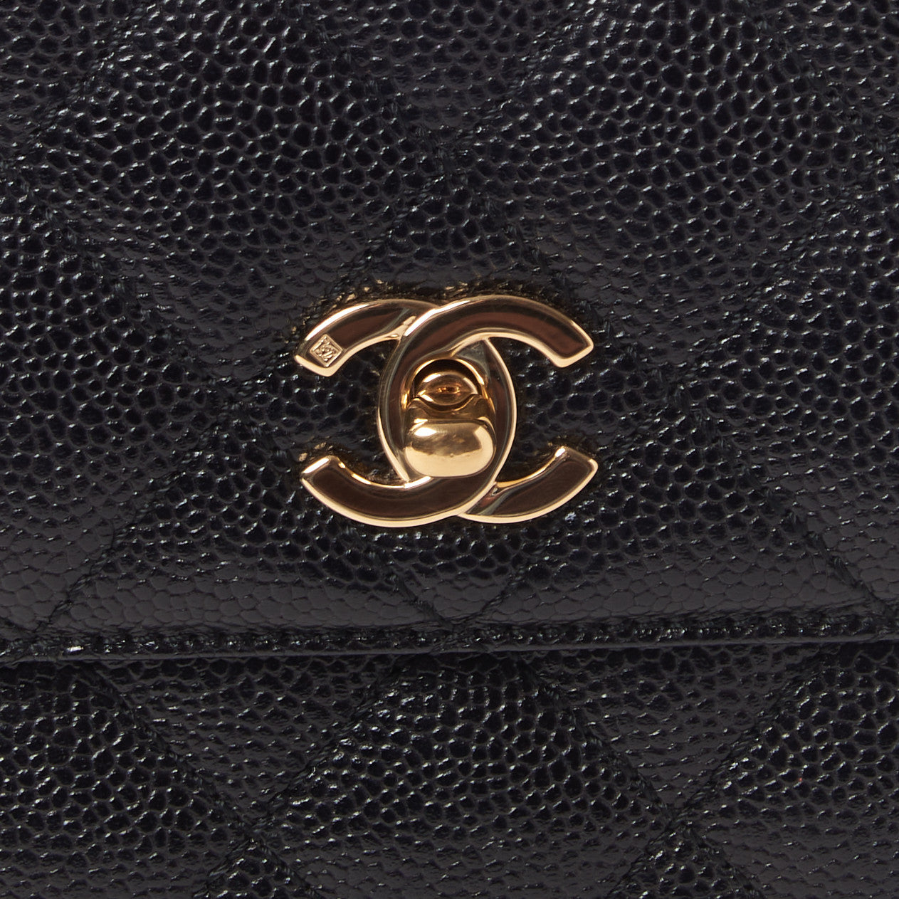 Chanel Caviar Quilted Jumbo Kelly Flap Black 7 of 9
