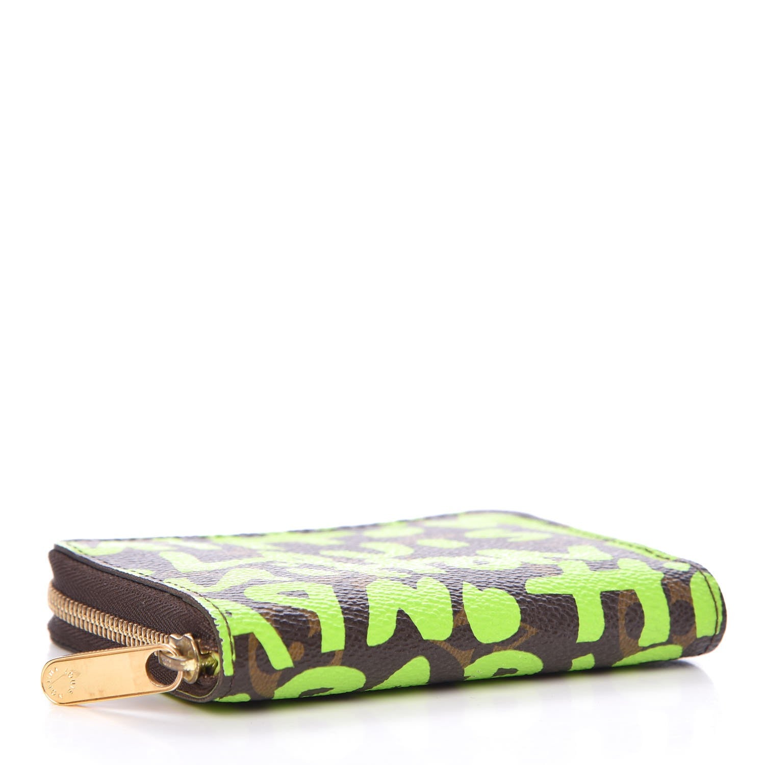 Louis Vuitton Monogram Graffiti Zippy Coin Purse Wallet Green 4 of 7