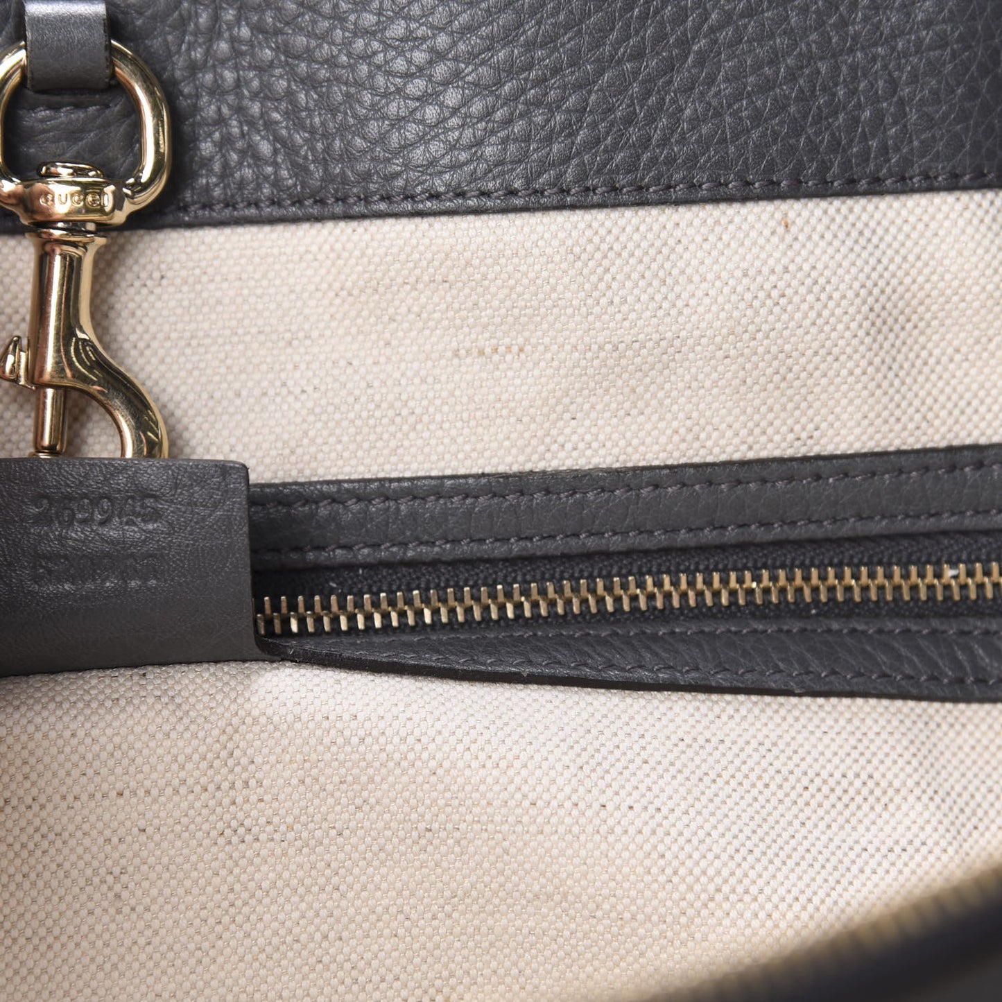Monogram Medium Bella Tote Grey
