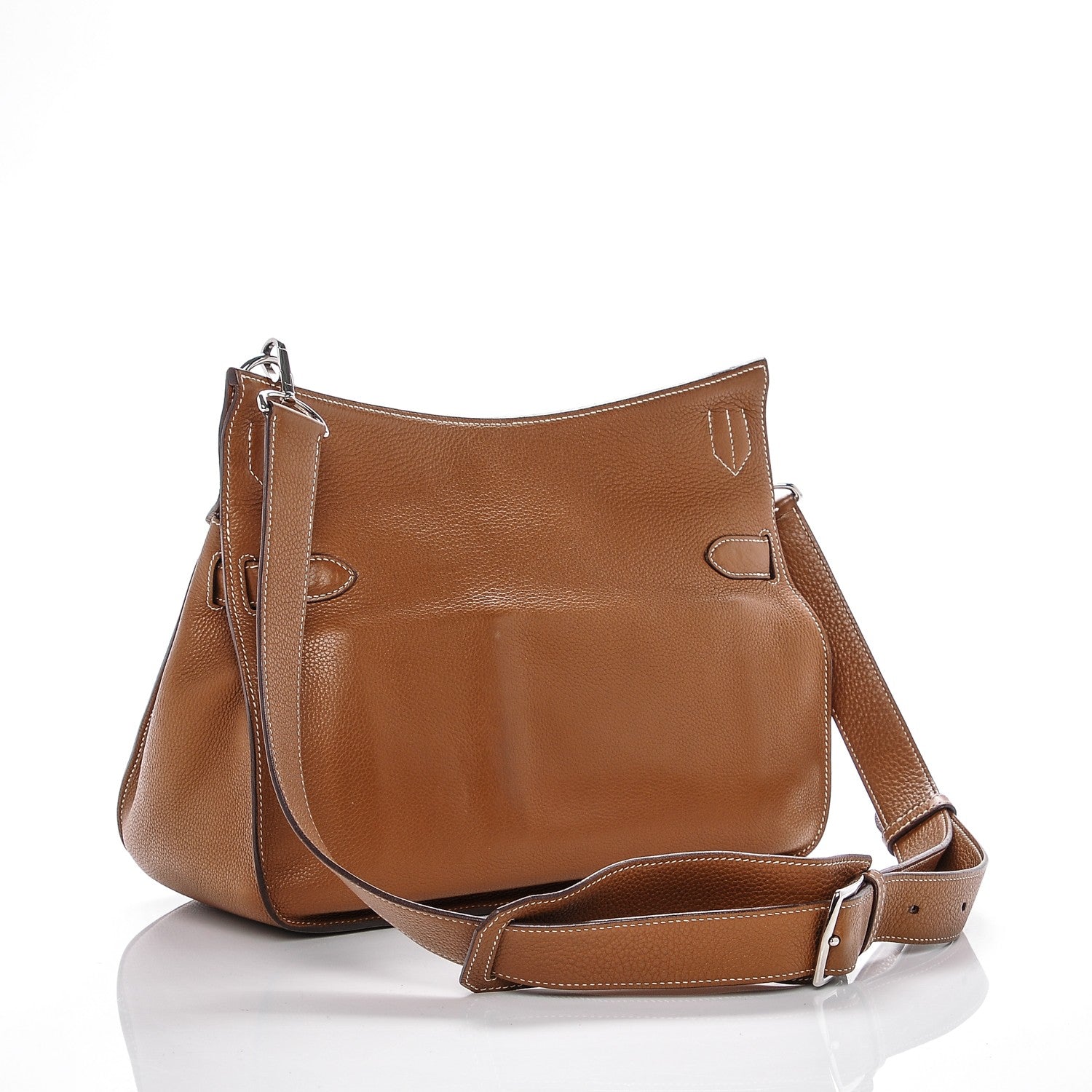 Hermes Taurillon Clemence Jypsiere 34 Gold 3 of 9