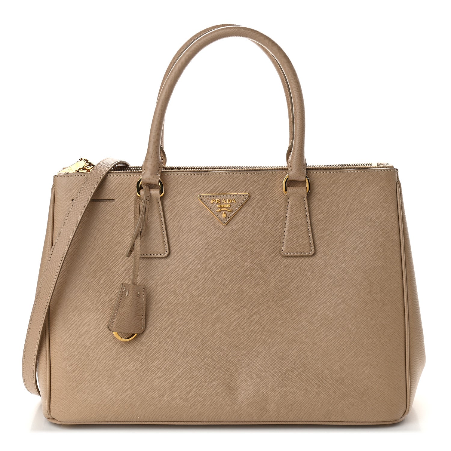 Prada Saffiano Medium Galleria Double Zip Tote Sabbia 1 of 11