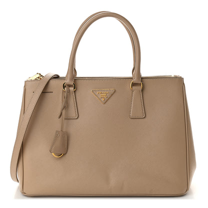 Prada Saffiano Medium Galleria Double Zip Tote Sabbia 1 of 11