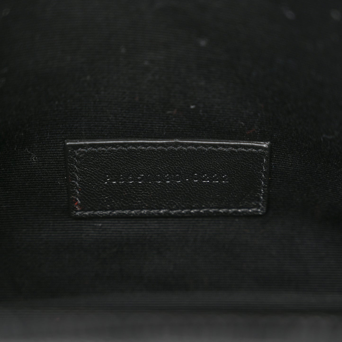 Grain De Poudre Textured Mixed Matelasse Triquilt Monogram Clutch Black
