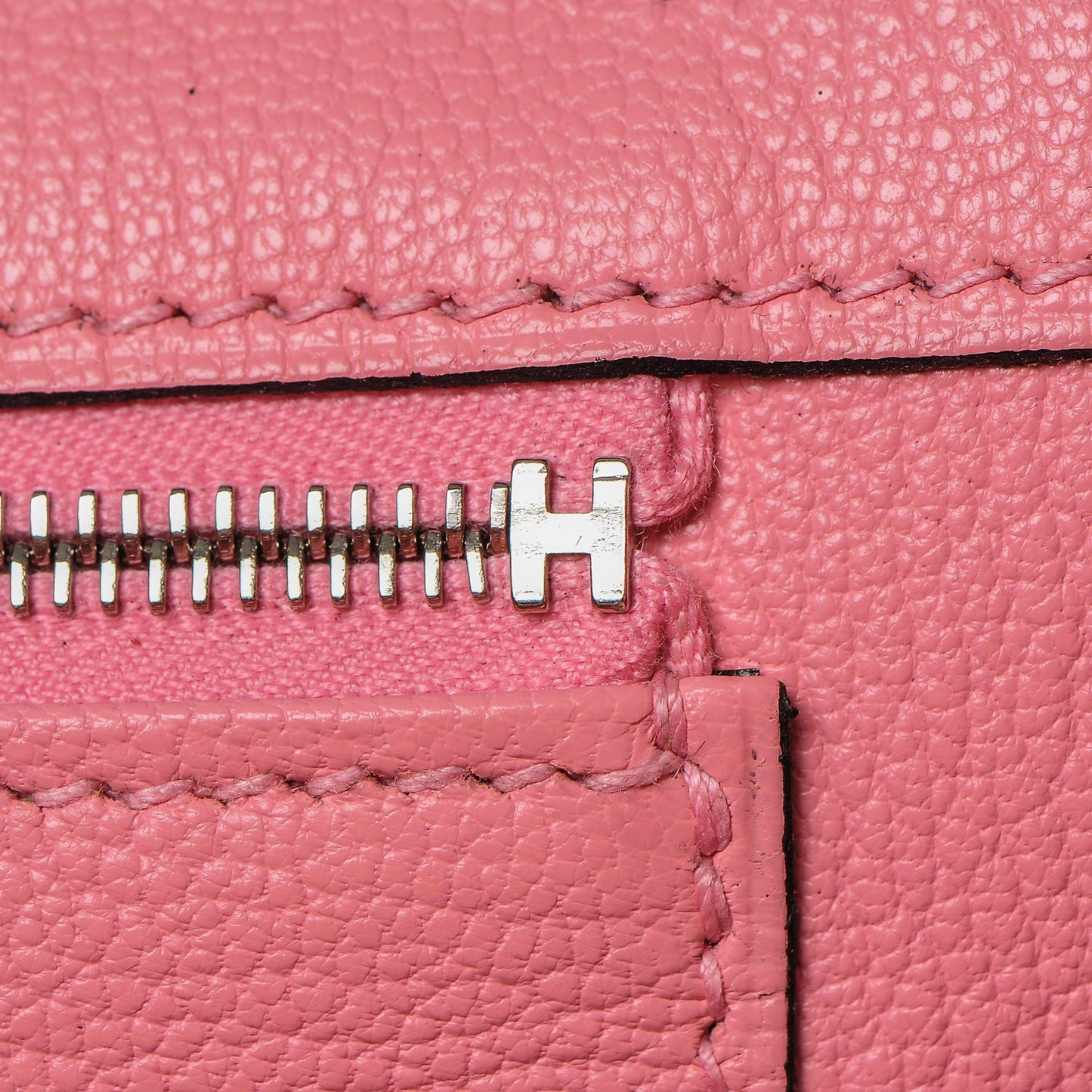 Togo Horseshoe Birkin 30 Bleu Electrique Rose Lipstick