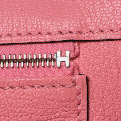 Hermes Togo Horseshoe Birkin 30 Bleu Electrique Rose Lipstick 20 of 29
