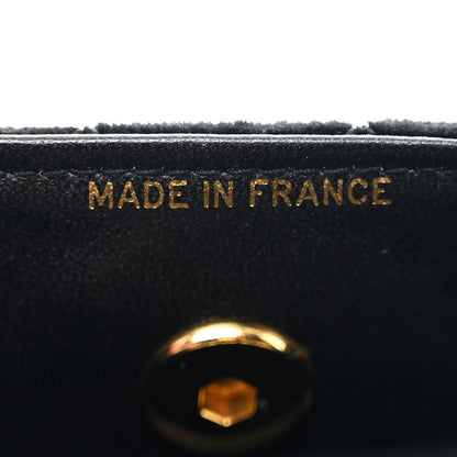 Chanel Velvet Quilted Extra Mini Rectangular Flap Black 7 of 10