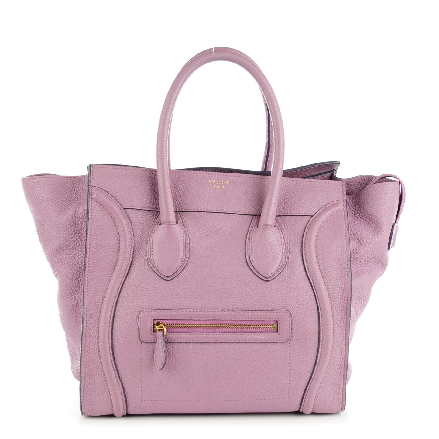 Pebbled Calfskin Mini Luggage Lilac