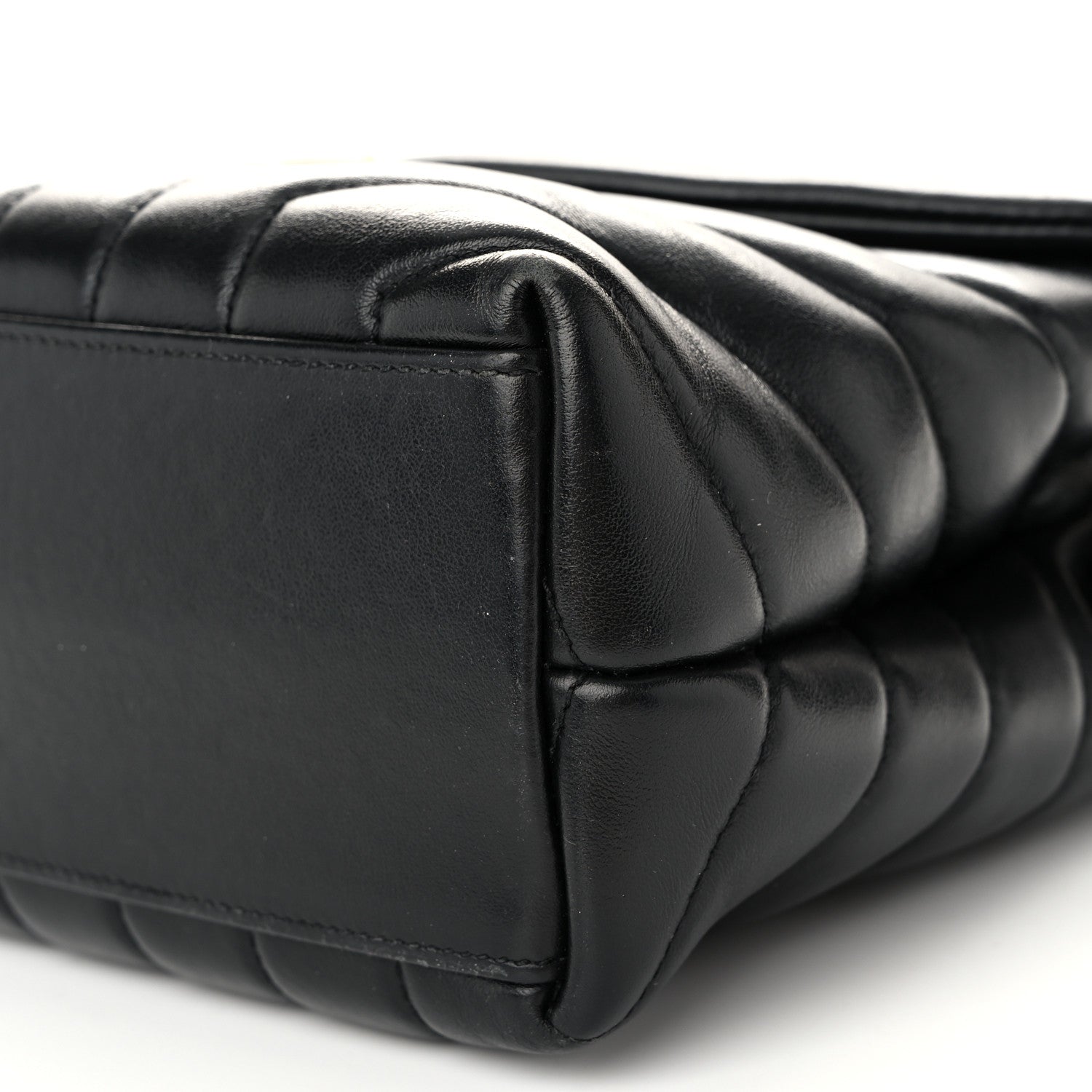 Saint Laurent Calfskin Y Quilted Monogram Small Loulou Chain Satchel Black 10 of 10