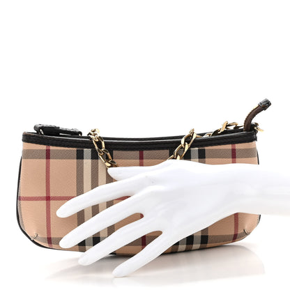 Burberry Haymarket Check Clara Pochette Chocolate 2 of 9