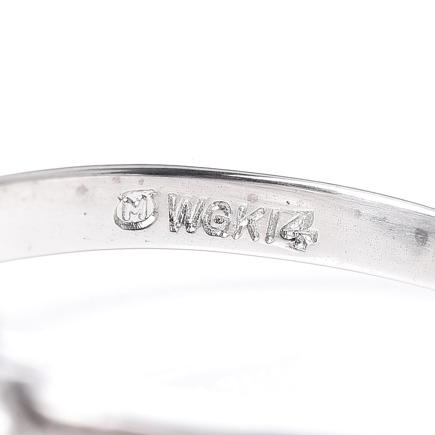 14K White Gold Diamond Akoya Pearl 8.5mm Ring 48 4.5