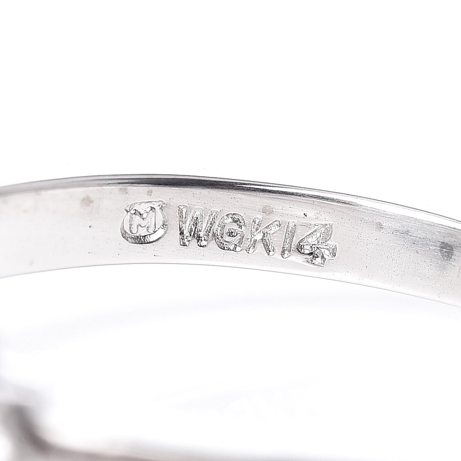 Mikimoto 14K White Gold Diamond Akoya Pearl 8.5mm Ring 48 4.5 5 of 5
